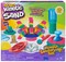 Kinetic Sand Ultimate Sandisfying Set, 2lb of Pink, Yellow and Teal Play Sand, 10 Molds and Tools, Sensory Toys for Kids Ages 7+